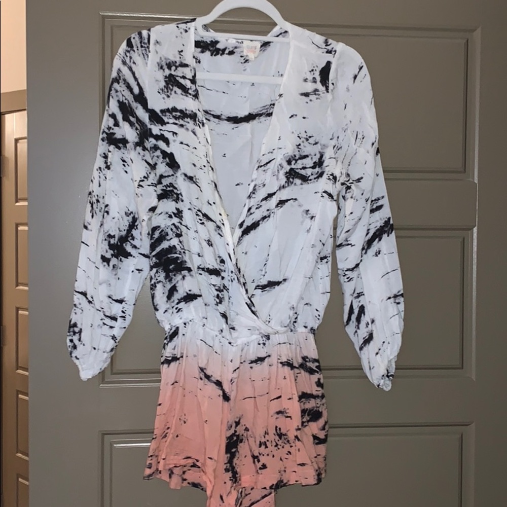 Surf gypsy tie dye romper